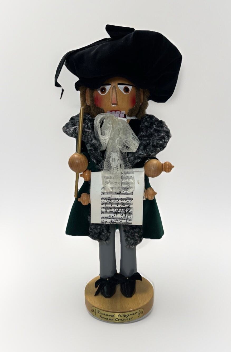 STEINBACH Nutcracker RICHARD WAGNER Famous Composer Volkskunts Germany 16”
